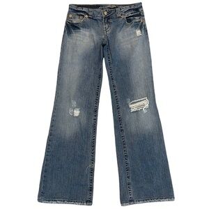 AMERICAN EAGLE Boyfriend Distressed Bootcut Jeans